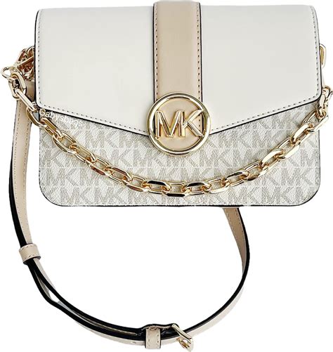 Michael Kors Carmen Leather Small Flap Crossbody Satchel 